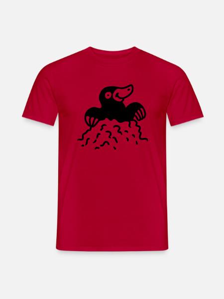 Mole - line - Men's T-Shirt - red