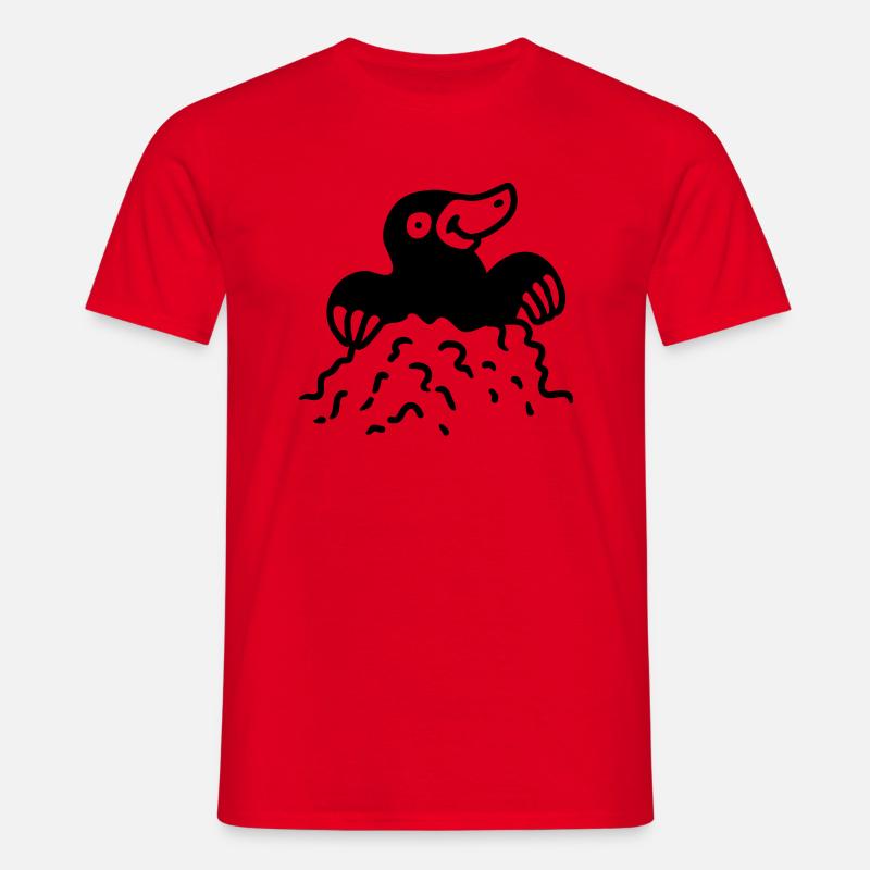 Mole - line - Men's T-Shirt - red