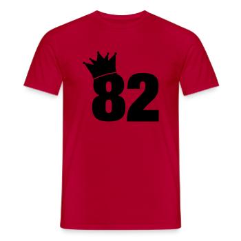 82_krone_f1 - Männer T-Shirt - Rot - Vorne - AI Model Male 178 dark (178cm)