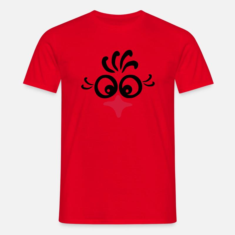 rooster_face - Männer T-Shirt - Rot