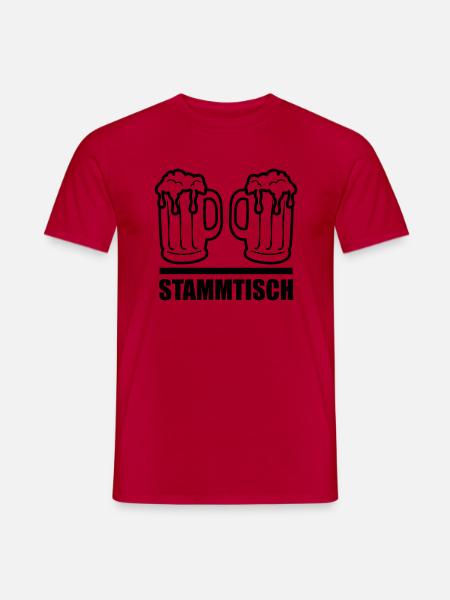 stammtisch_001 - Männer T-Shirt - Rot