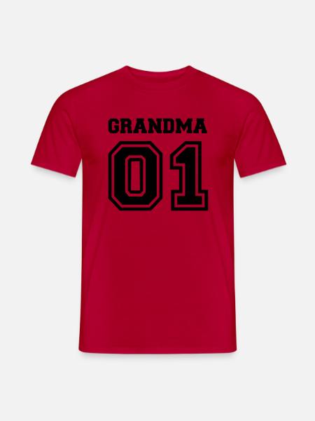 Oma - Männer T-Shirt - Rot