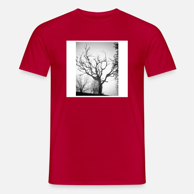 Full moon tree - Männer T-Shirt - Rot