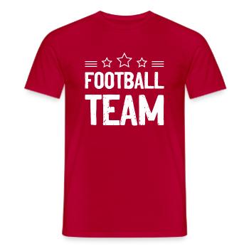 Équipe de football Mannschaft - T-shirt homme - rouge - Devant - AI Model Male 178 dark (178cm)