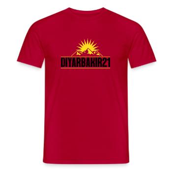 Diyarbakir Sun 21 - Männer T-Shirt - Rot - Vorne - AI Model Male 178 dark (178cm)