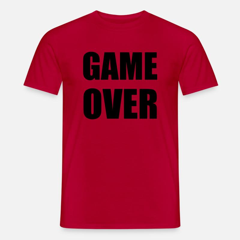 game over - Männer T-Shirt - Rot