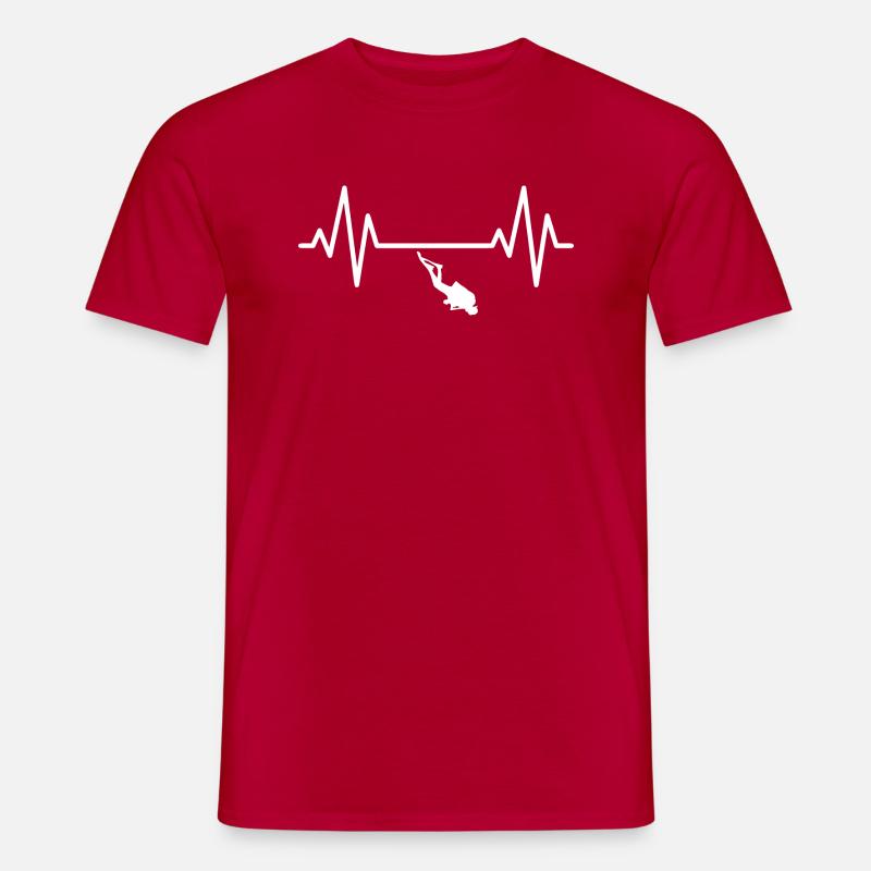 Diving Dive tauchen - Männer T-Shirt - Rot