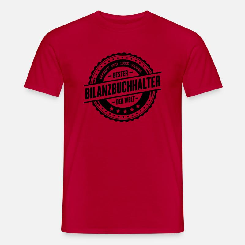 Bester Bilanzbuchhalter - Männer T-Shirt - Rot