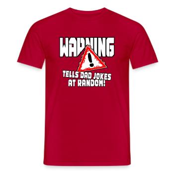 Dad - Men's T-Shirt - red - Front - AI Model Male 178 dark (178cm)