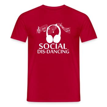 Dancing Dance Music - Männer T-Shirt - Rot - Vorne - AI Model Male 178 dark (178cm)