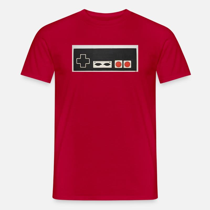 Manette de système de divertissement / Manette de jeu rétro - T-shirt homme - rouge