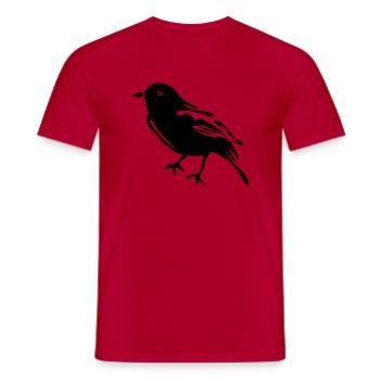 Spatz - Männer T-Shirt - Rot - Vorne - AI Model Male 178 dark (178cm)