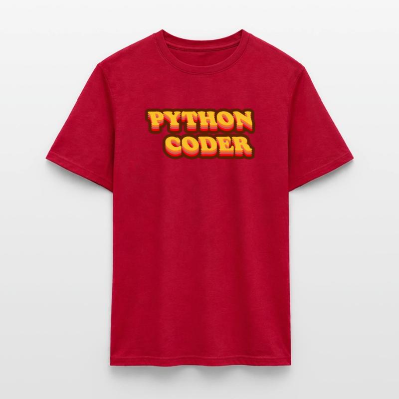 Programmeur Python vintage seventies T-shirt homme