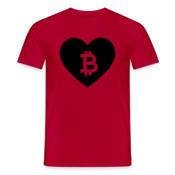 Bitcoin Trading Crypto Stocks - T-shirt homme - rouge - Devant - AI Model Male 178 dark (178cm)