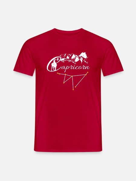 Capricorn - Männer T-Shirt - Rot
