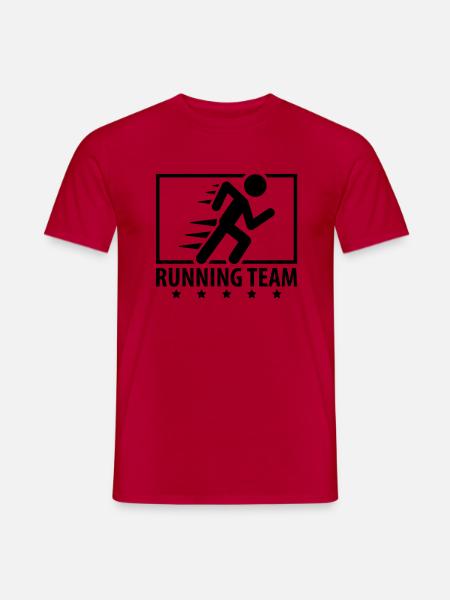 running_team_design_qu1 - Men's T-Shirt - red