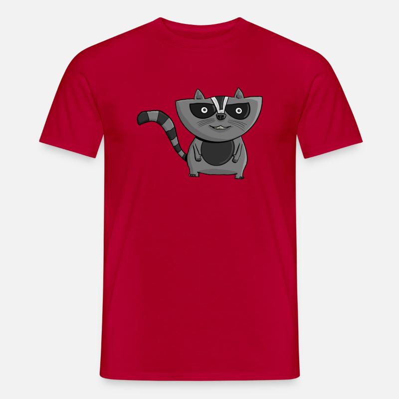 Intensiver Waschbär - Männer T-Shirt - Rot