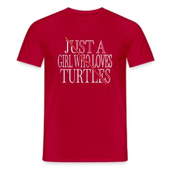 birthday save the turtles funny quote joke - Männer T-Shirt - Rot - Vorne - AI Model Male 178 dark (178cm)