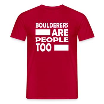 escalade - T-shirt homme - rouge - Devant - AI Model Male 178 dark (178cm)