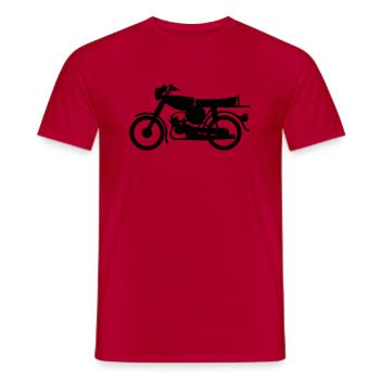 Simson ohne Fahrer - Männer T-Shirt - Rot - Vorne - AI Model Male 178 dark (178cm)