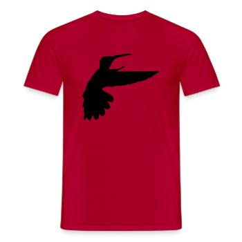 kolibri vogel - Männer T-Shirt - Rot - Vorne - AI Model Male 178 dark (178cm)
