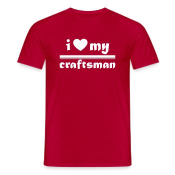 Artisan bricoleur Artisan Artisan Outil Construction - T-shirt homme - rouge - Devant - AI Model Male 178 dark (178cm)