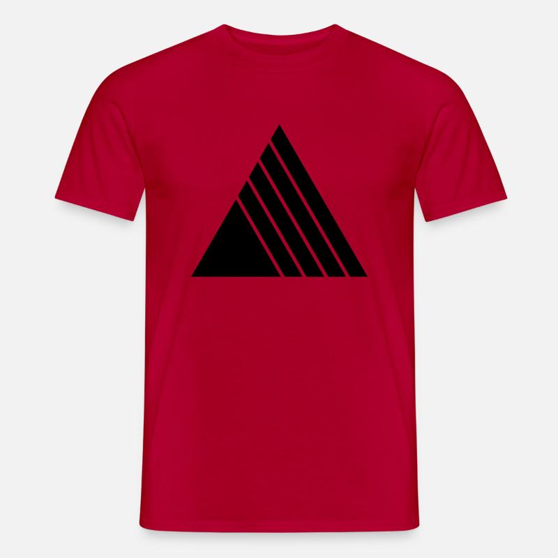TRIANGLES TRIANGLES CLEAN - T-shirt homme - rouge