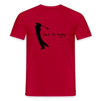 Golf - Men's T-Shirt - red - Front - AI Model Male 178 dark (178cm)