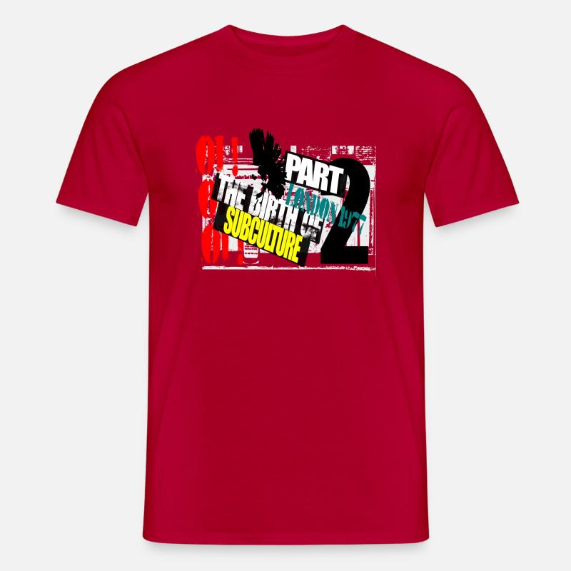 Punk Subkultur - Männer T-Shirt - Rot