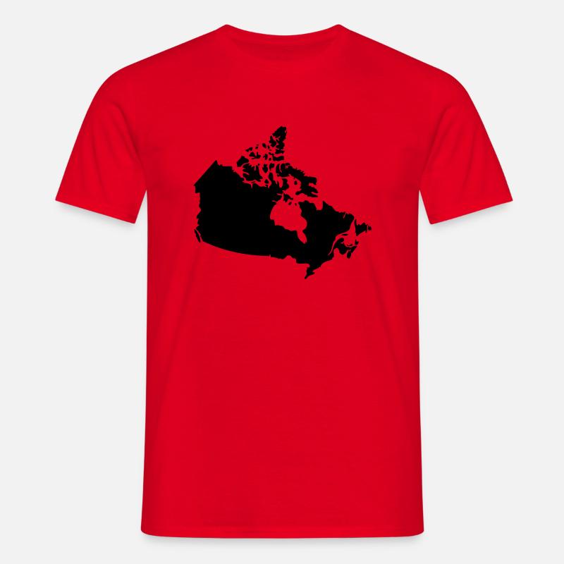 Canada Canada Map - Men's T-Shirt - red
