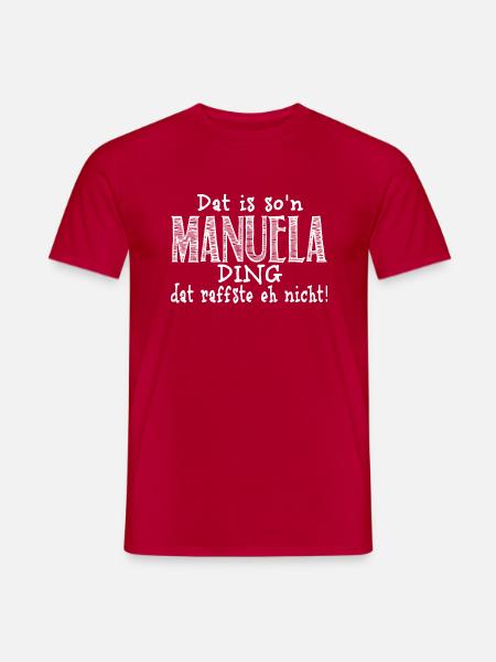 manuela - Männer T-Shirt - Rot