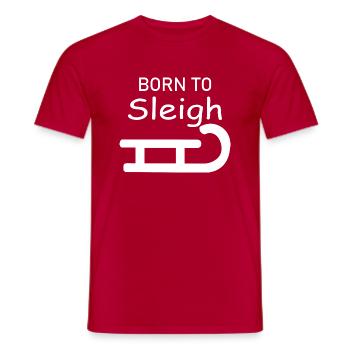 Christmas Santa Claus Winter Snow Christmas - Men's T-Shirt - red - Front - AI Model Male 178 dark (178cm)