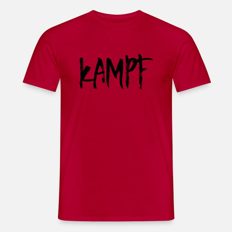 Kampf - Männer T-Shirt - Rot