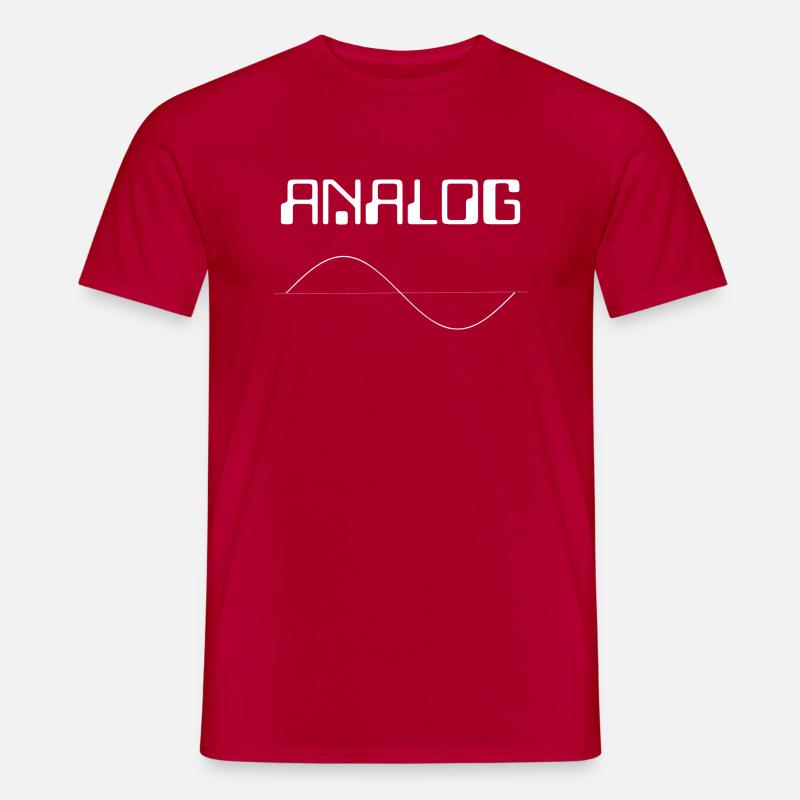 Analog - Männer T-Shirt - Rot