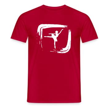 Dancing Dance Music - Männer T-Shirt - Rot - Vorne - AI Model Male 178 dark (178cm)