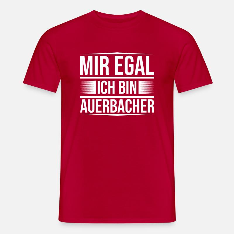 Mir egal Auerbach - Männer T-Shirt - Rot