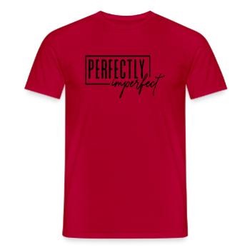 Perfectly Imperfect - Men's T-Shirt - red - Front - AI Model Male 178 dark (178cm)