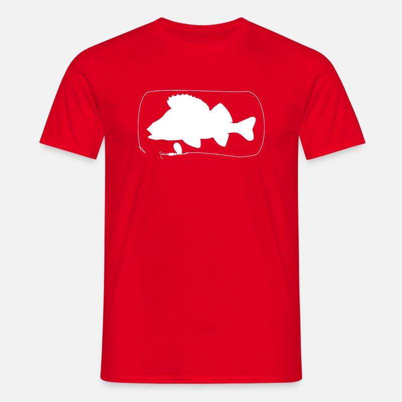 Perch with spinner - Men's T-Shirt - red