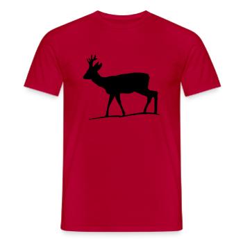 rehbock - Männer T-Shirt - Rot - Vorne - AI Model Male 178 dark (178cm)