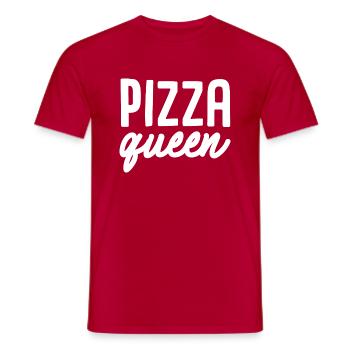 Pizza Queen - Männer T-Shirt - Rot - Vorne - AI Model Male 178 dark (178cm)