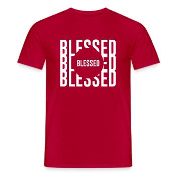 Christian Proverbs - Men's T-Shirt - red - Front - AI Model Male 178 dark (178cm)