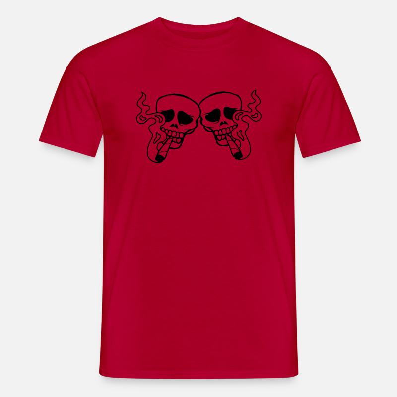 Team 2 Joint Schädel - Männer T-Shirt - Rot