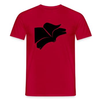 buch - Männer T-Shirt - Rot - Vorne - AI Model Male 178 dark (178cm)