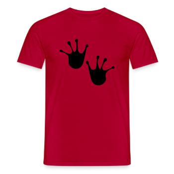 Frosch - Männer T-Shirt - Rot - Vorne - AI Model Male 178 dark (178cm)