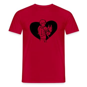 Maman star - T-shirt homme - rouge - Devant - AI Model Male 178 dark (178cm)