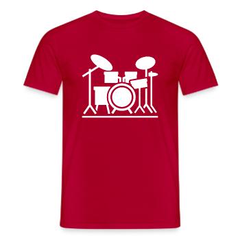 Rock Music Rock and Roll - Men's T-Shirt - red - Front - AI Model Male 178 dark (178cm)