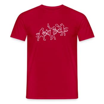 Raquette de tennis Tennis Player Tennis Club - T-shirt homme - rouge - Devant - AI Model Male 178 dark (178cm)