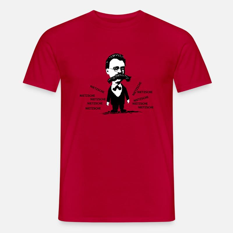 Nietzsche - T-shirt uomo - rosso