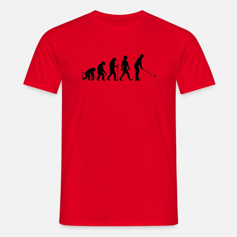evolution golf - Männer T-Shirt - Rot