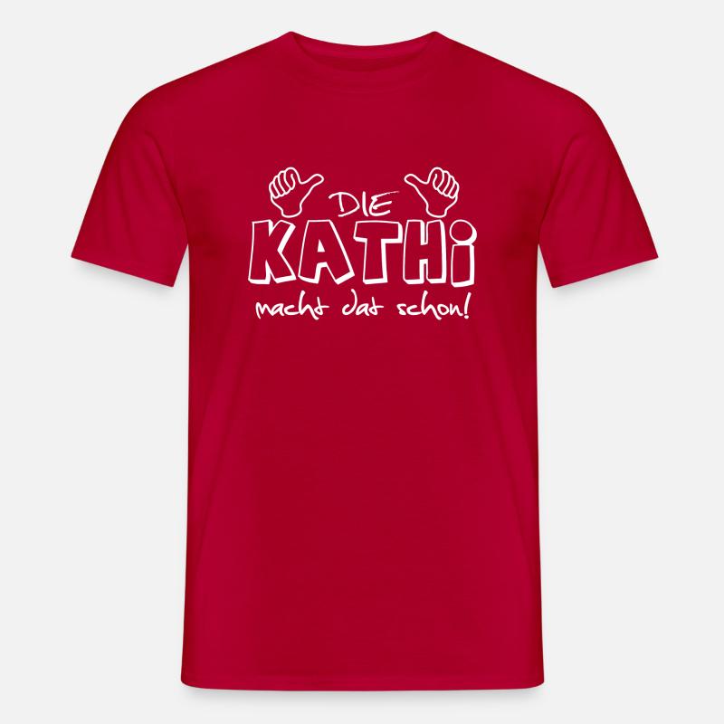 Kathi - Männer T-Shirt - Rot